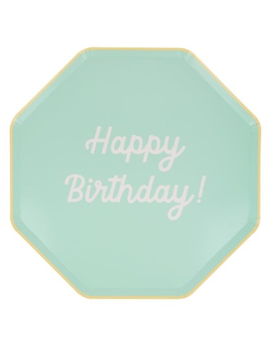 Meri Meri - Happy Birthday Tabaklar L...