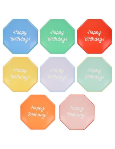 Meri Meri - Happy Birthday Tabaklar L...