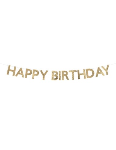 Meri Meri - Altın Simli Kumaş Happy...