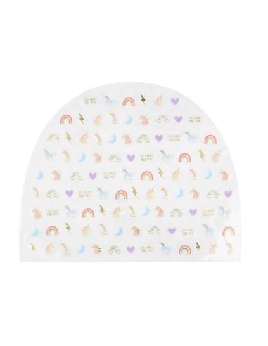 Meri Meri - Gökkuşağı Unicorn Nail...