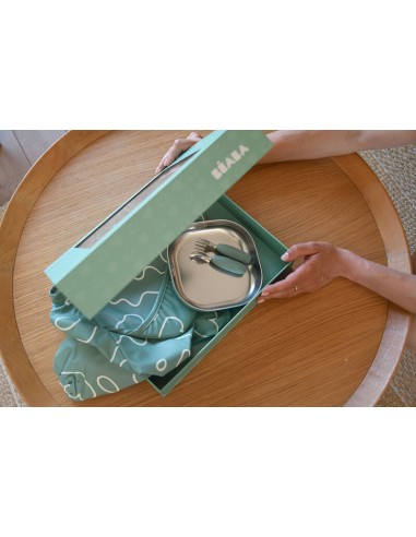Beaba - İlk Yemek Setim Çelik Sage Green