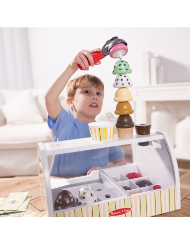 Melissa & Doug - Ahşap Dondurma Tezgahı