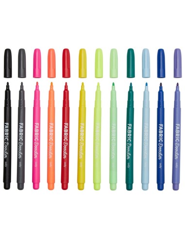 Ooly - Fabric Doodlers 12li Kumaş...